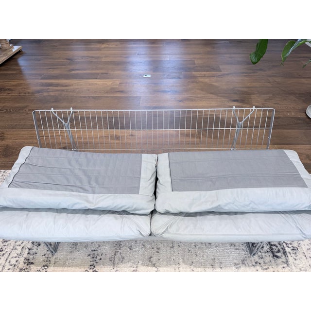 1980s 1984 Ikea “Moment” Sofa by Niels Gammelgaard – Postmodern Steel Frame For Sale - Image 5 of 10
