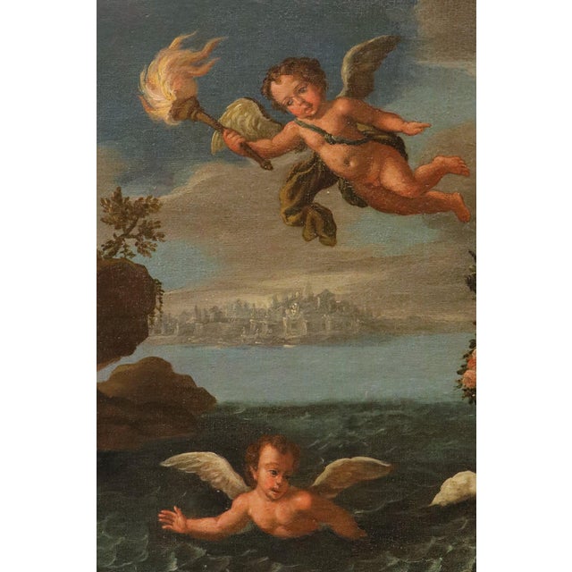 Circle of Paolo de Matteis, Abduction of Europa, 1730, Oil on Canvas For Sale - Image 10 of 15