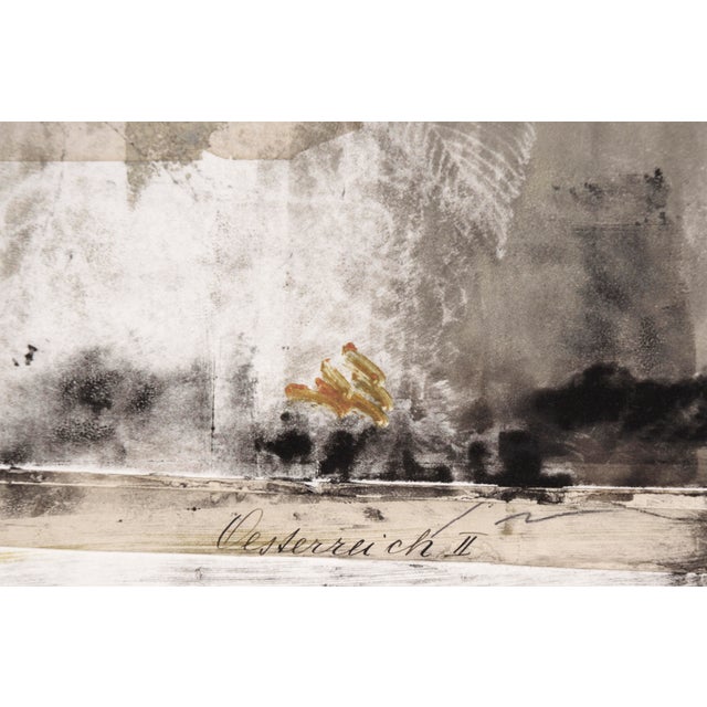 2000 - 2009 "Oesterreich Ii" Contemporary Monotype With Chine Colle and Watercolor by Michael Pauker For Sale - Image 5 of 8