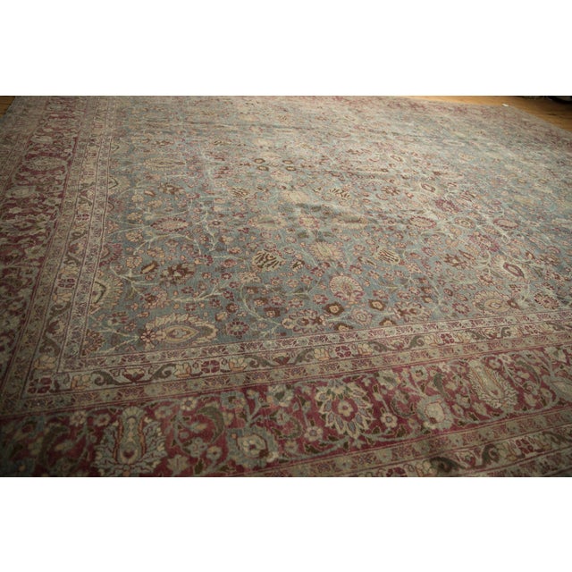 1930s Vintage Distressed Tabriz Carpet - 10'10" X 14'2" For Sale - Image 5 of 15