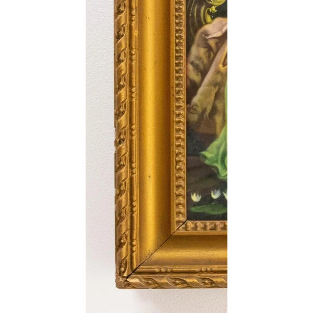 H Clementz, Boat of Nymphs, Late 19th Century, Chromolithograph, Framed For Sale - Image 6 of 9