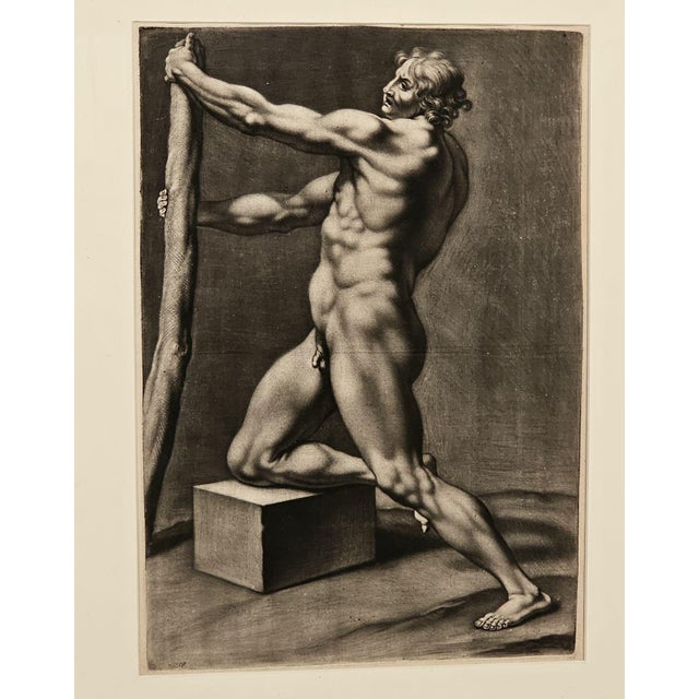 An engraving of a man, Italy circa 1820.