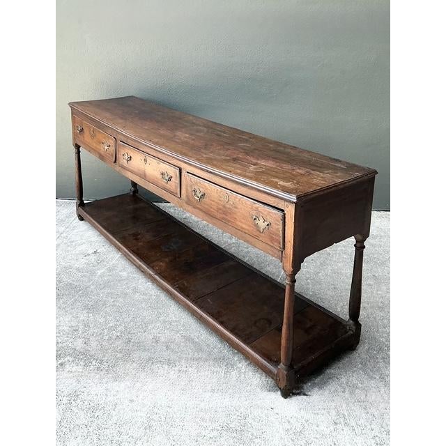18th Century Vintage 18th Century Distressed Plank Console Table For Sale - Image 5 of 14
