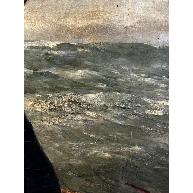 Realism British Maritime 19th Century Oil Painting Cornish Fisherman With Catch by Richard Harry Carter For Sale - Image 3 of 17