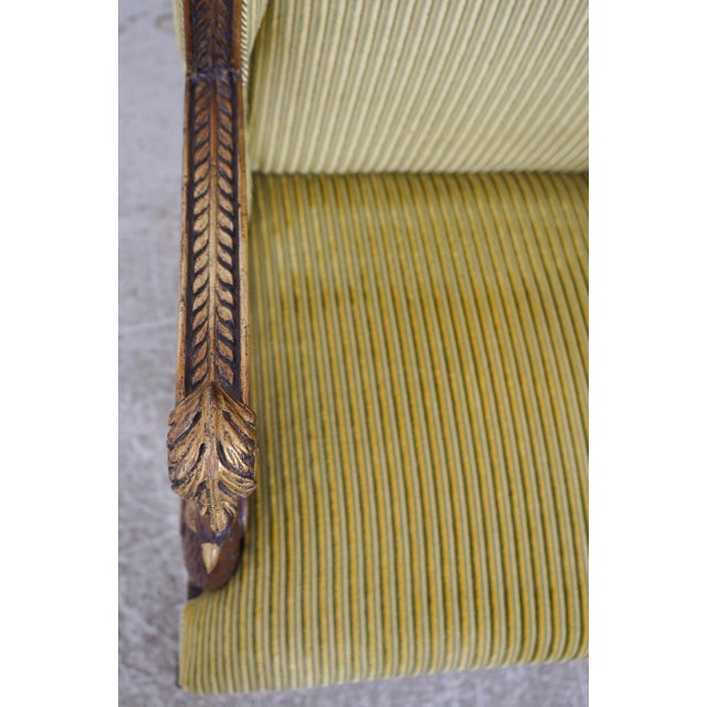 Egyptian Style Gilt Carved Hall Chair W. Swans For Sale In Philadelphia - Image 6 of 18