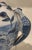 Early 20th Century Large Scale Chinoiserie Blue and White Porcelain Table Lamp With Sculptural Bird Handles For Sale - Image 5 of 14