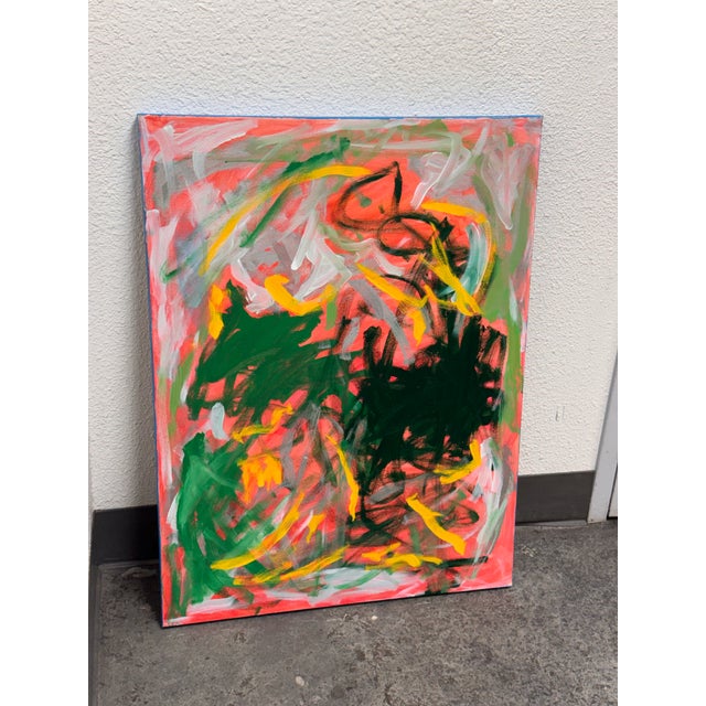 Abstract John Fooks Acrylic on Canvas Painting For Sale - Image 3 of 12