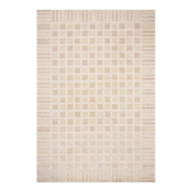 Chris Loves Julia x Loloi Calvin Bone / Natural 11'-6" x 15'-7" Area Rug For Sale