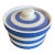 Tg Green Cornishware Blue White Butter Dish For Sale