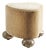 Wool and Ceramic Cirrus Ottoman by Henry Holland Studio For Sale