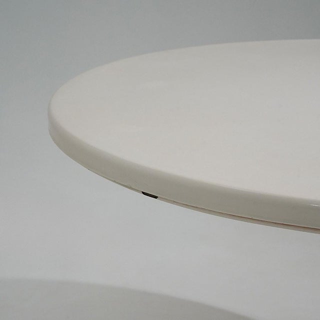 White Table with Central Leg by Ignazio Gardella for Kartell, 1970s For Sale - Image 8 of 14