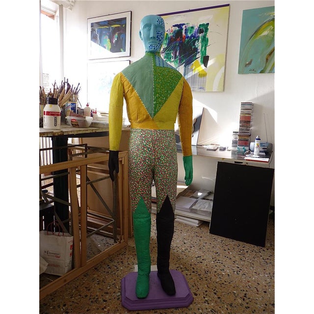 Chartreuse Gianni Celati, Modified Artist's Mannequin, 2008, Acrylic on Fabric and Wood For Sale - Image 8 of 8