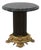 Vintage Louis XVI Style Bronze Marble Top Pedestal Table For Sale