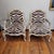 Louis XV Armchairs in Polychrome Wood with Zebra-Print Upholstery, France, 1790s, Set of 2 For Sale - Image 6 of 18