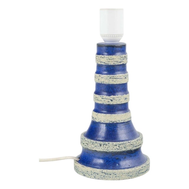 Ceramic Table Lamp from Britt-Louise Sundell, Gustavsberg, Sweden, 1970s For Sale