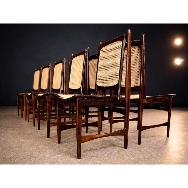 Set of Ten Brazilian Mid-Century Dining Chairs by Alexandre Rapoport, 1960s For Sale - Image 4 of 10