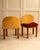 Wood Wood & Velvet Chairs, 1980s, Set of 2 For Sale - Image 7 of 9