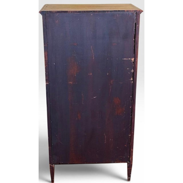 Mid 20th Century Vintage French Louis XVI Style Inlaid Mahogany Semainier Secretary Desk For Sale - Image 5 of 15