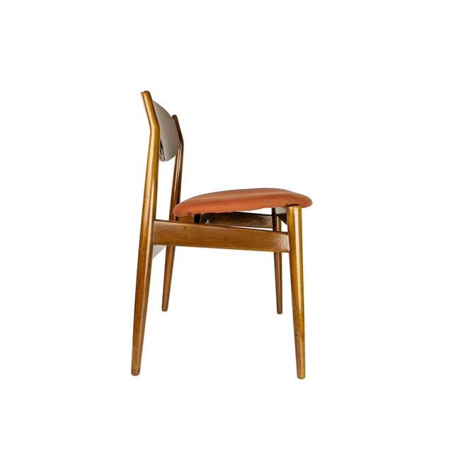 Teak and Fabric Dining Chairs by Leonardo Fiori for Isa Bergamo, 1960s, Set of 5 For Sale - Image 4 of 18