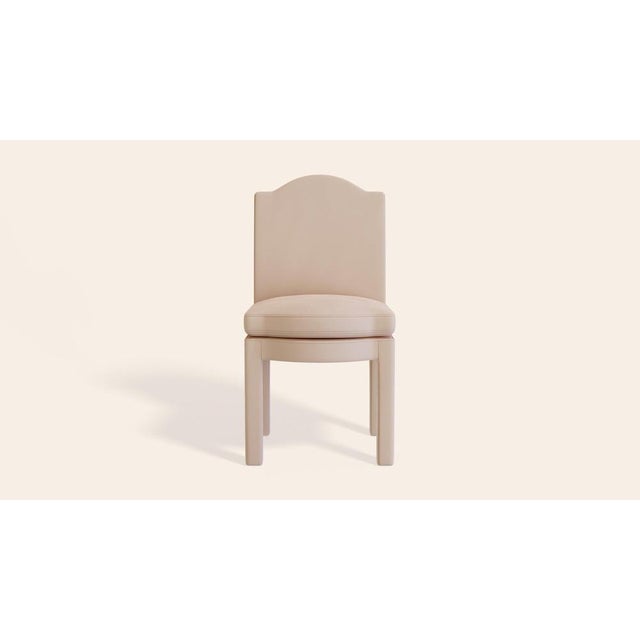 1970s Rose Linen Leo Dining Chairs by Ceraudo, Set of 2 For Sale - Image 5 of 7