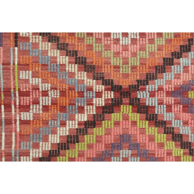 Vintage Turkish Barak Kilim Rug - 65"x122" For Sale - Image 9 of 12