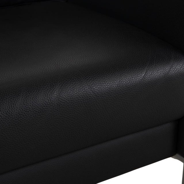 Black Leather 1200 Armchair from Rolf Benz For Sale - Image 6 of 15