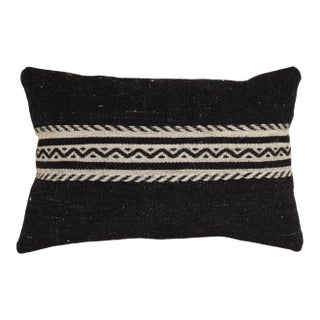 Black Turkish Kilim Pillow Cover For Sale