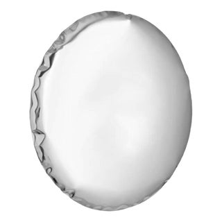 Stainless Steel Oko 120 Sculptural Wall Mirror by Zieta For Sale