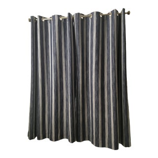 Vintage Used Navy Blue Curtains Chairish