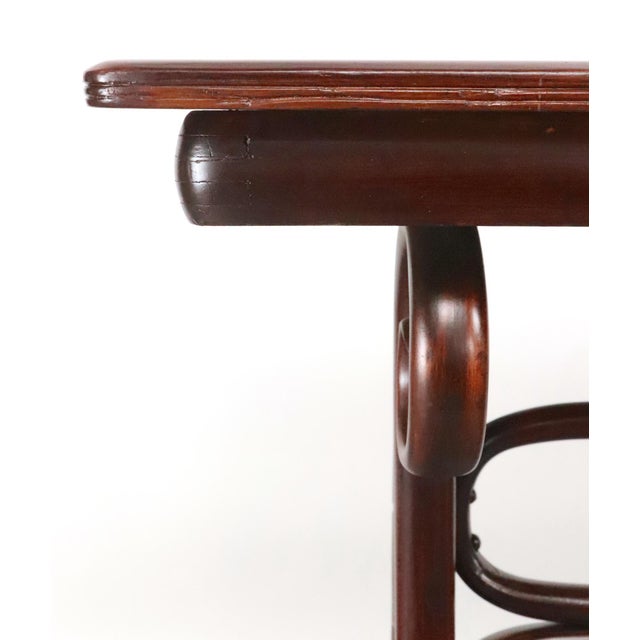 Vintage Art Nouveau J. & J. Kohn Beech Bentwood Table For Sale In New York - Image 6 of 14