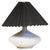 Mid-Century Modern Studio Pottery Table Lamp with Plissé Shade, 1950s For Sale - Image 11 of 11