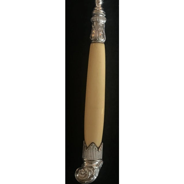 Late 19th Century Late 19th Century British Silver Bread Fork For Sale - Image 5 of 6