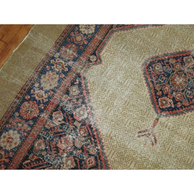 Tan Tribal 19th Century Serab Gallery Rug - 6'6" x 11' For Sale - Image 8 of 10
