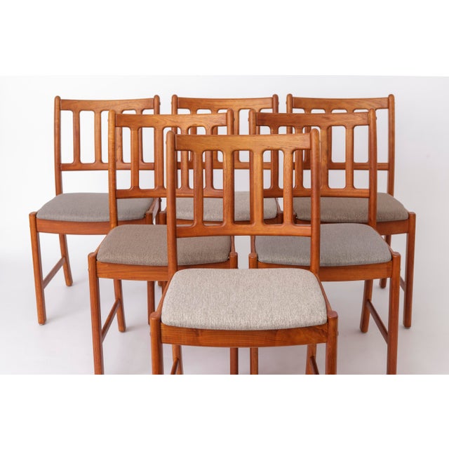 Mid-Century Modern Danish Teak Dining Chairs by Uldum Møbelfabrik, 1960s, Set of 6 For Sale - Image 11 of 11