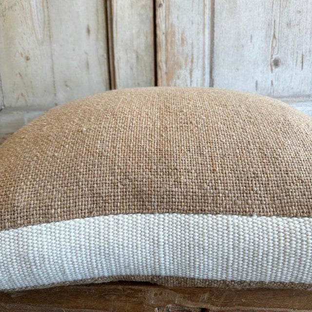 Inez Gold Wool Textured Pillow For Sale - Image 4 of 4