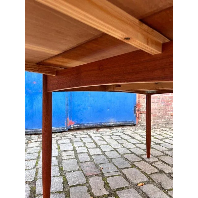Extendable Dining Table in Teak For Sale - Image 10 of 11