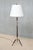 1960s Danish Modern Sculptural Tripod Floor Lamp in Beech, Brass and Linen from Fog & Mørup, 1960s For Sale - Image 5 of 12