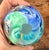Contemporary 1999 Vintage Hand-Blown Art Glass Paperweight by Studio Artist Jim Karg For Sale - Image 3 of 4