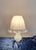1960s Mid-Century Italian Table Lamp with Murano Glass Base and Handmade Fabric Shade from Lamplove, 1960s For Sale - Image 5 of 10