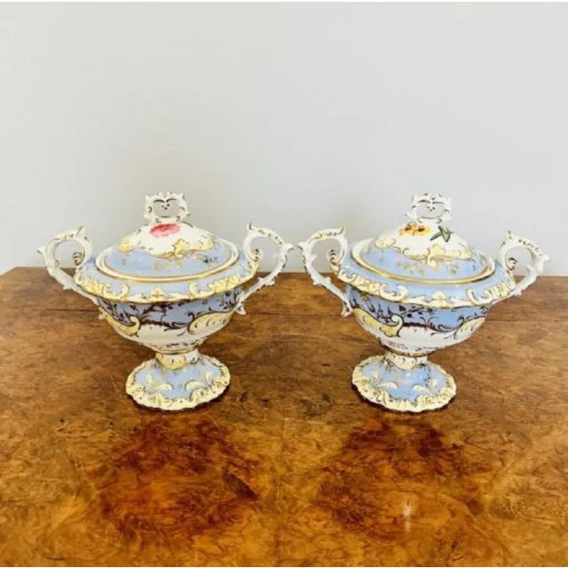 Chamberlains Worcester Sauce Tureens with Lids, 1880, Set of 2 For Sale - Image 9 of 10