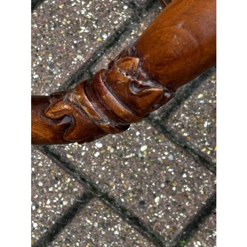 Brown Upholstered Wood Window Seat For Sale - Image 8 of 9