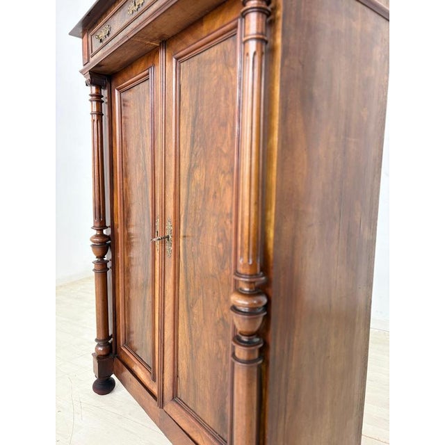 Antique Gründerzeit Cabinet in Wood, 1900 For Sale - Image 9 of 13