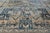 1900s Antique Navy Tan Distressed Indo Kashan Botanical Animal Allover Design Hand-Knotted Wool Low Pile Rug - 9’8“ X 12’ For Sale - Image 11 of 12