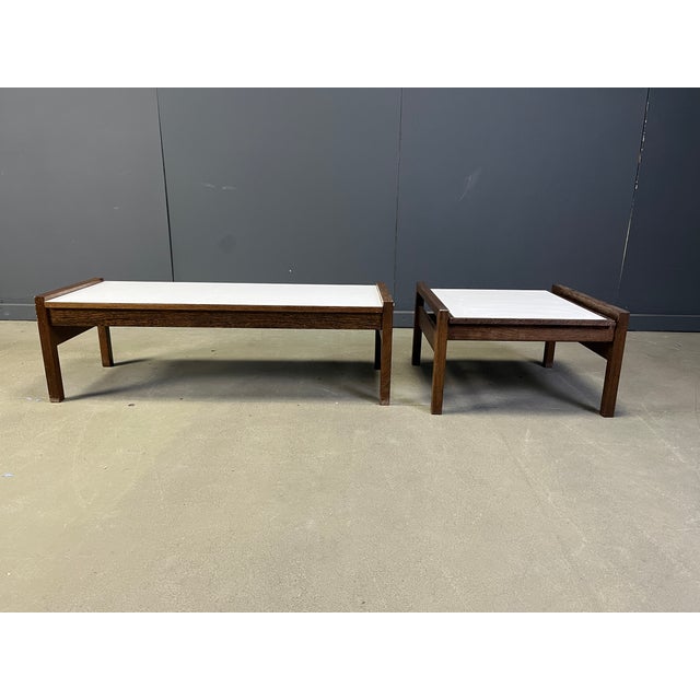 Wood Belgian Coffee Tables in Wenge from Beaufort, 1960s, Set of 2 For Sale - Image 7 of 12