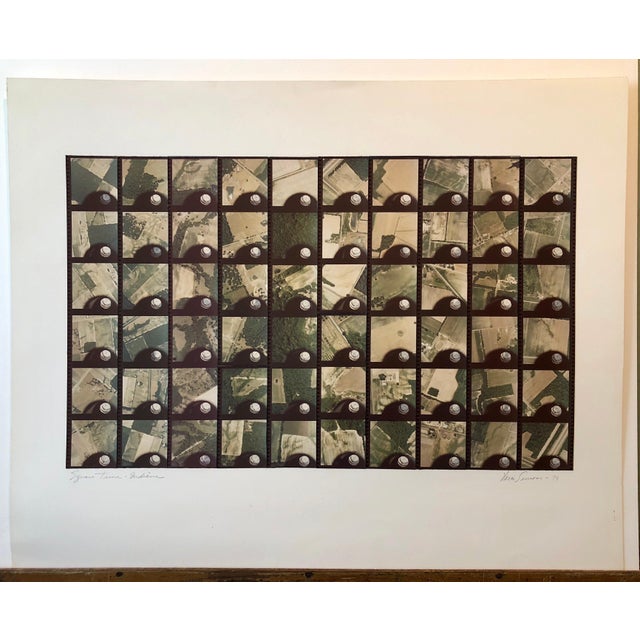 Vera Simons, 1979 Square Time Indiana, Photo Mosaic Collage Aerial Photograph, Female Aviator, 1979 For Sale In Miami - Image 6 of 6