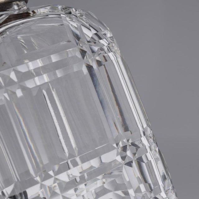 20th Century English Art Deco Solid Silver & Cut Glass Decanters, 1910s, Set of 3 For Sale - Image 9 of 18