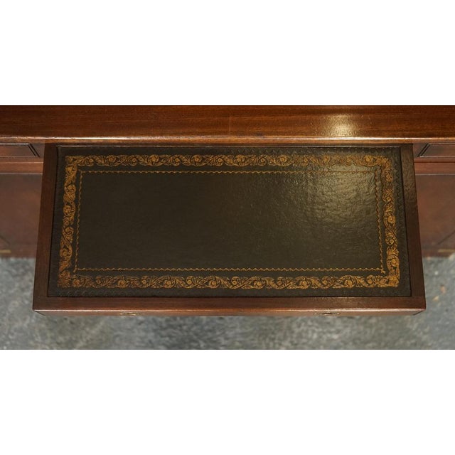 Gold Vintage Bevan Funnell Military Campaign Astral Glazed Library Display Cabinet For Sale - Image 8 of 18