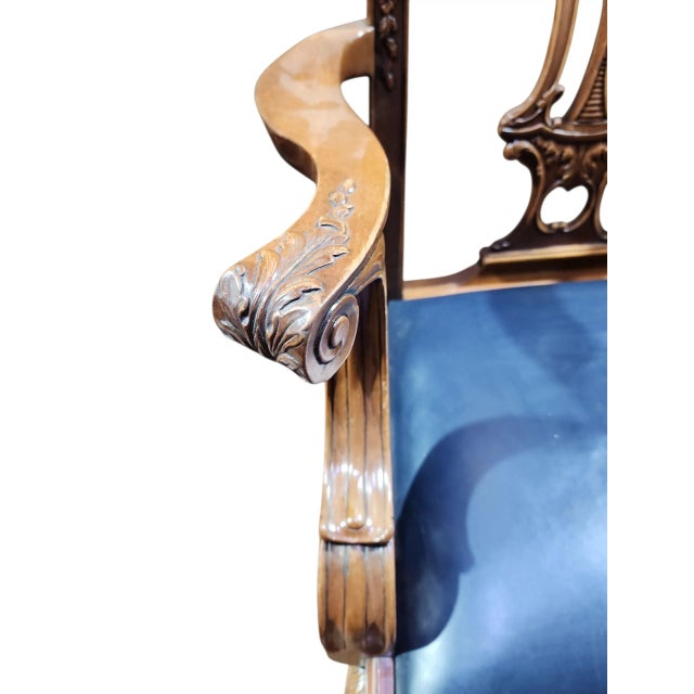 1970s 1970s Georgian Furniture Company Mahogany Chippendale Dining Chairs - Set of 6 For Sale - Image 5 of 15