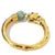 Bochic "Orient" Carved Vintage Mint Jade Bangle Set In 18K Gold & Silver For Sale - Image 4 of 18