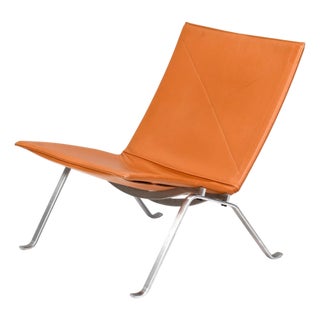 First Edition PK22 Lounge Chair by Poul Kjaerholm for E. Kold Christensen, Denmark, 1960s For Sale